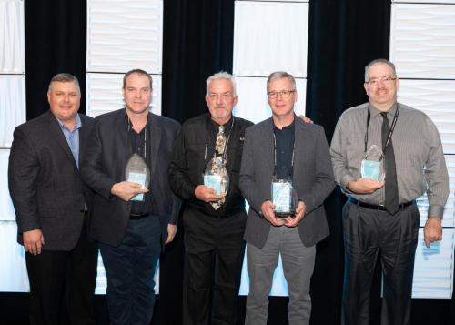 Against All Odds 2019 Pictured (left to right): Travis Laurence (VP of Operations), Jim Delaney, Tom Stoll, Brian Flynn, Greg Davis