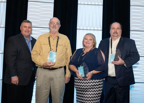 Most Improved Profit 2019Pictured: Travis Laurence (VP of Operations), Ron Turpin, Gina Rising, Dan Hinds