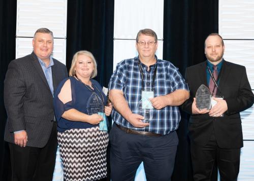 Most Improved Sales 2019Pictured: Travis Laurence (VP of Operations), Gina Rising, Bob Thomas, Jim McGrath
