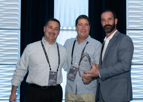 Supplier of the Year - GHI Custom CabinetryPictured: Mark Levin, Todd Gertz, Jeff Hart (VP of Purchasing(
